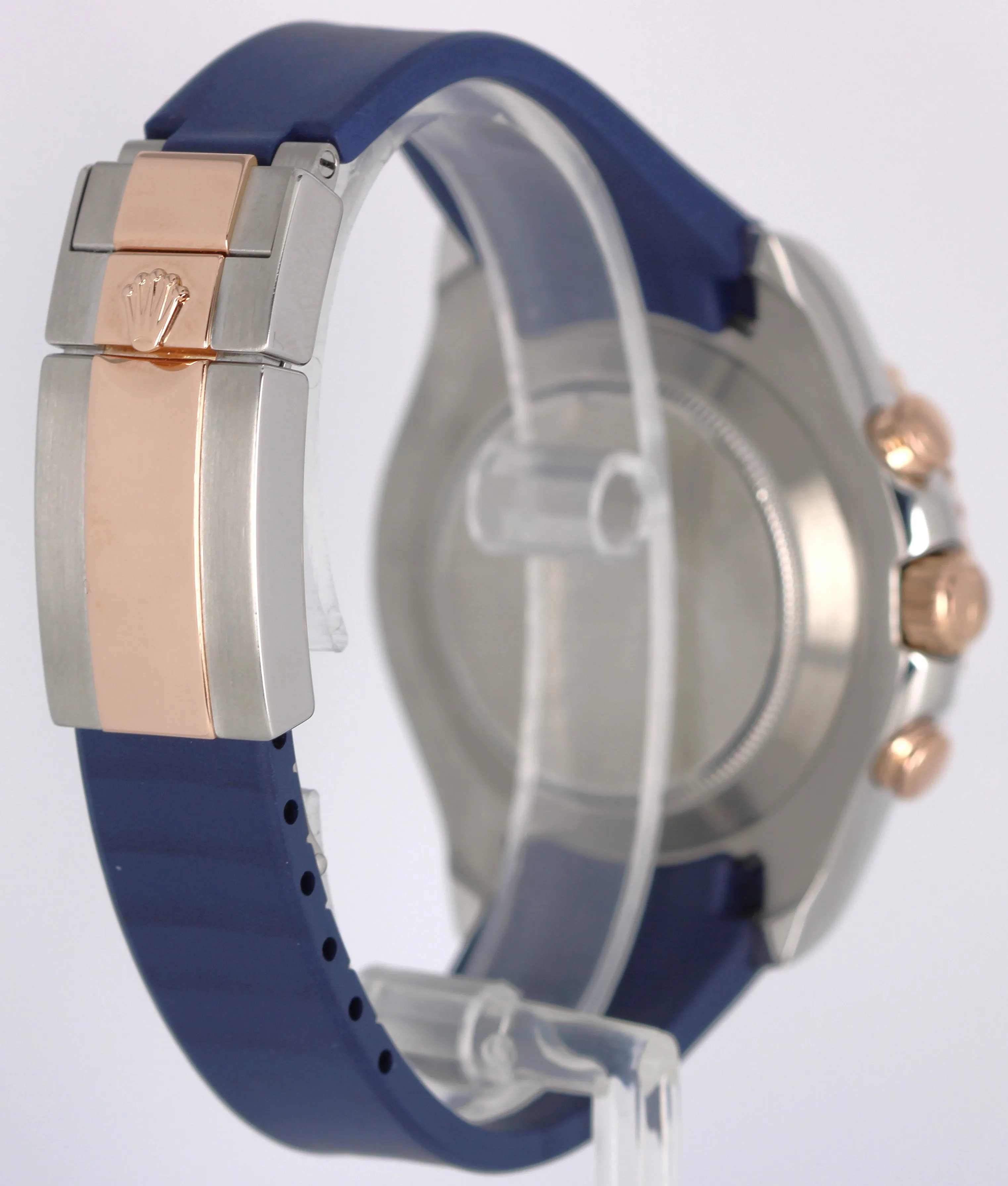Rolex Yacht-Master II Two-Tone 18K Rose Gold Steel White 44mm Blue 116681 Watch