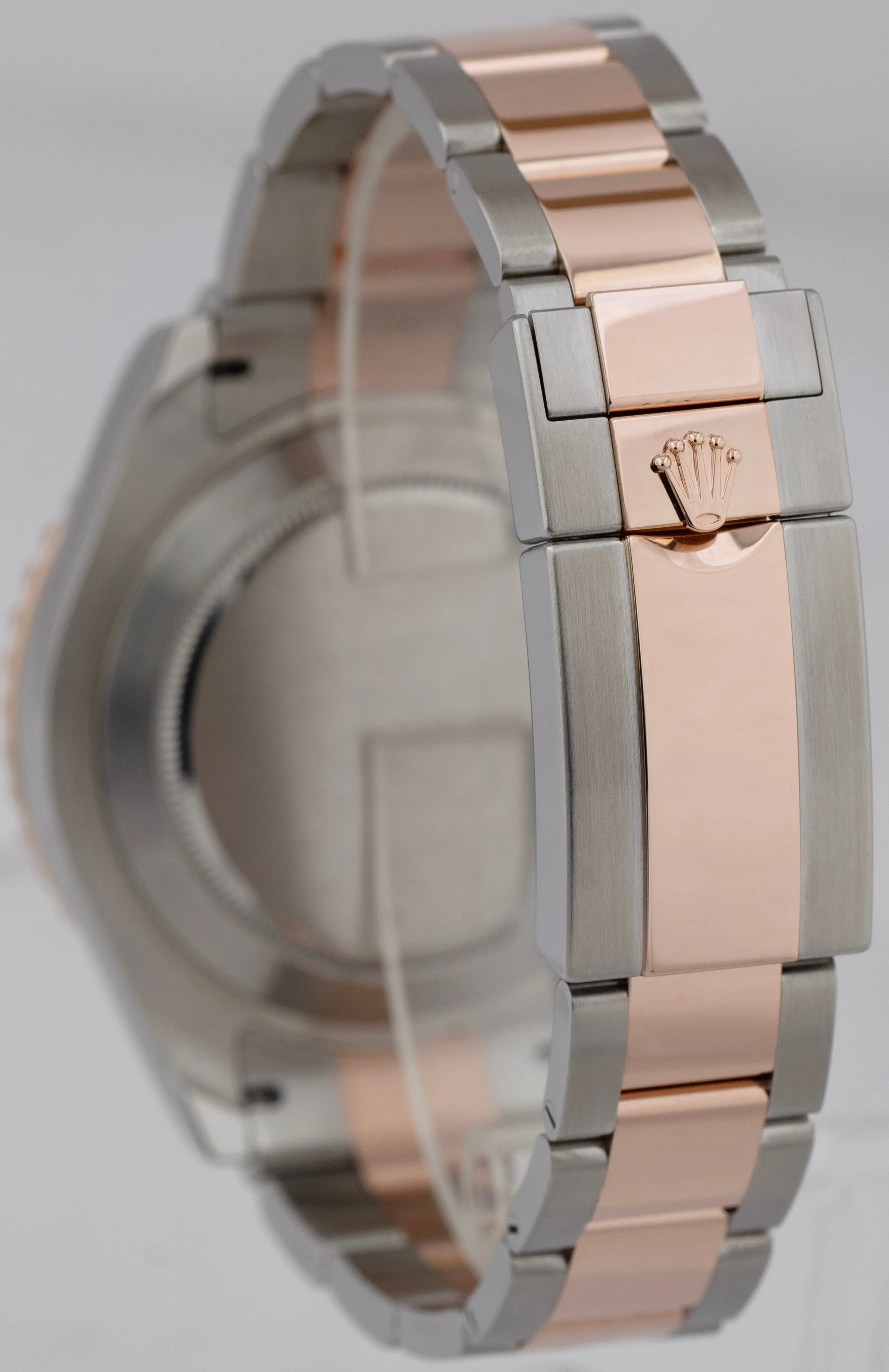 Rolex Yacht-Master II White Two-Tone 18K Rose Gold Steel 116681 44mm Watch B P