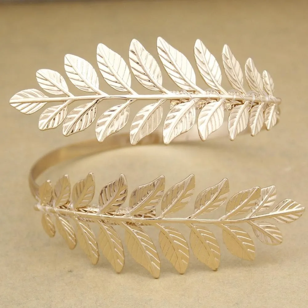 Roman Laurel Leaf Upper Arm Cuff