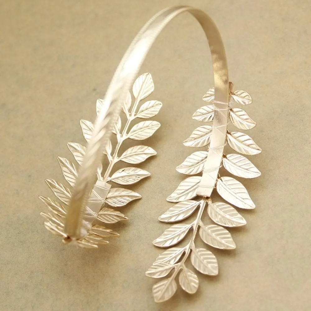Roman Laurel Leaf Upper Arm Cuff