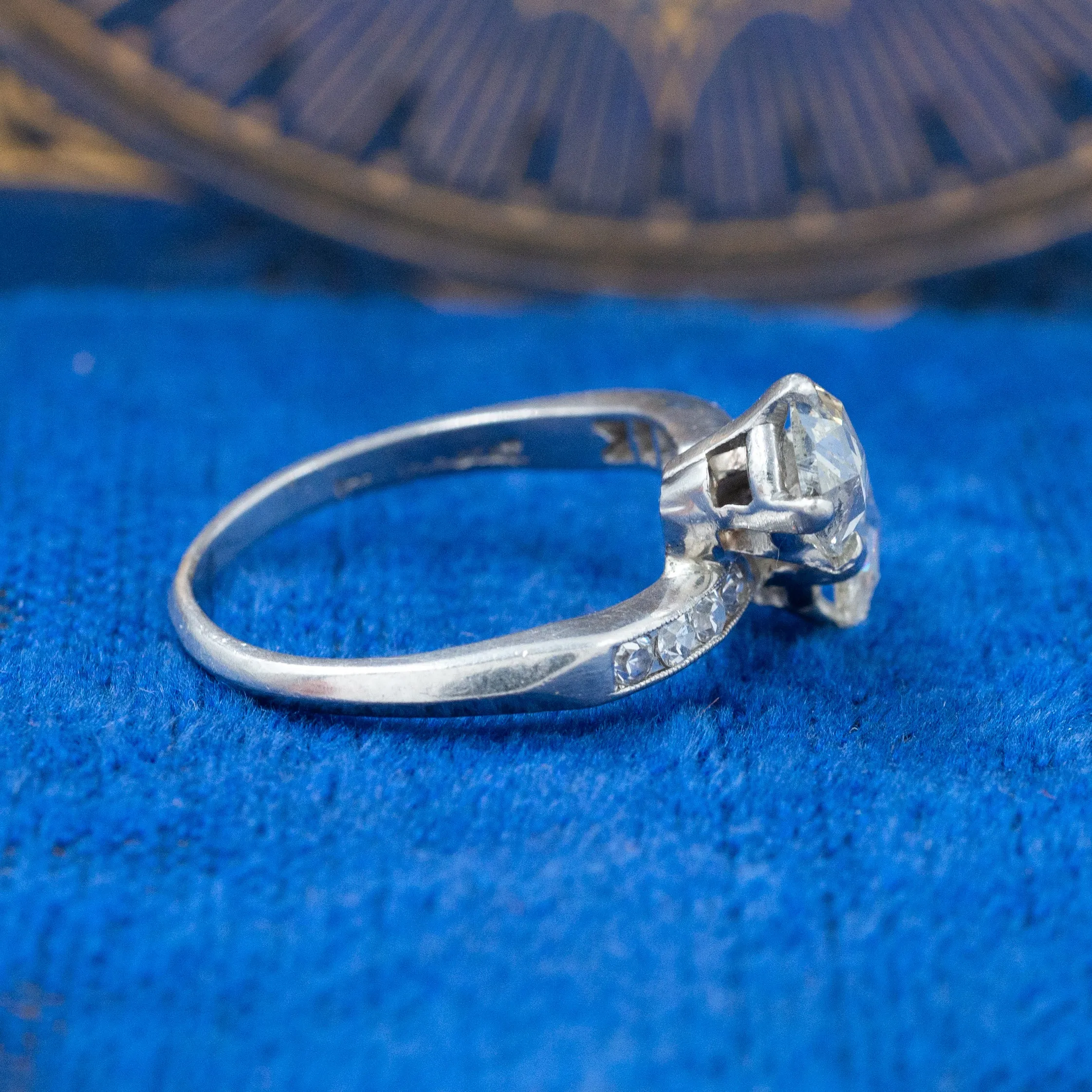 Rose-cut Diamond Moi et Toi ring c1950