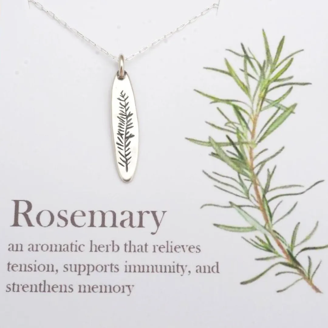 Rosemary Botanical Amulet Necklace