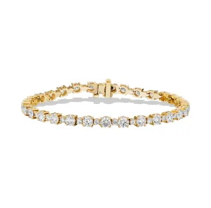 Sabel Collection Yellow Gold Small and Large Diamond Bracelet