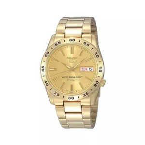 Seiko Men's Automatic Watch SNKE06K1 Gold Stainless Steel Strap