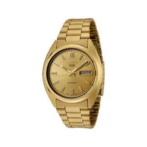 Seiko Men's Automatic Watch SNXS80K1 Gold Stainless Steel Strap