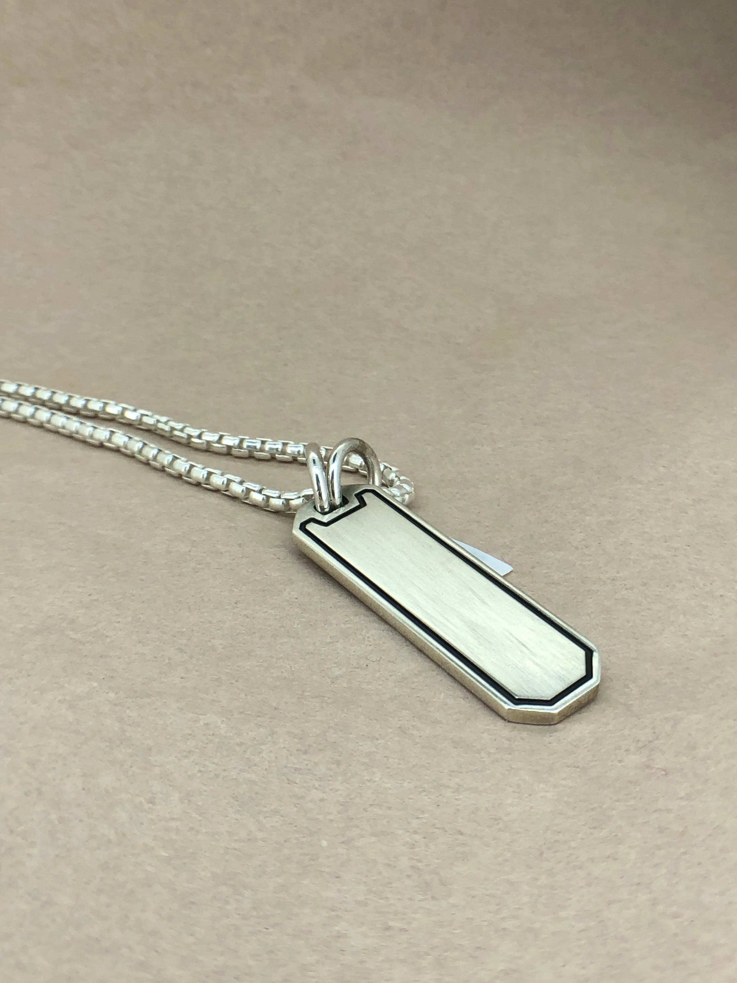 Set Your Bar Sterling Silver with Border