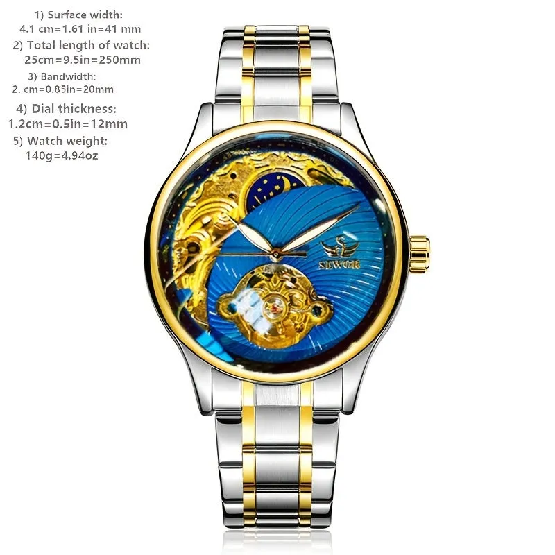 SEWOR Retro Mechanical Mens Watch