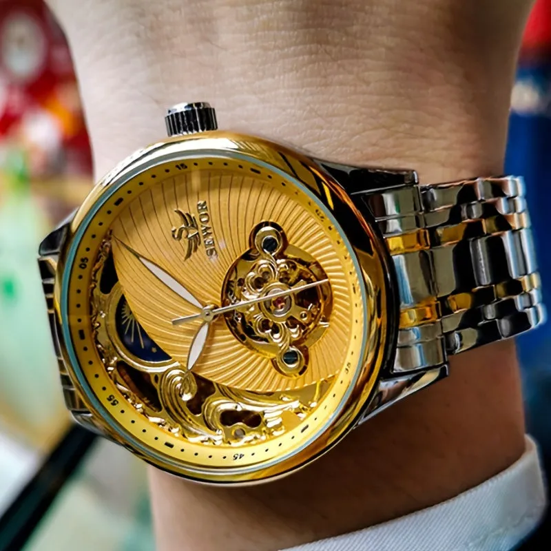 SEWOR Retro Mechanical Mens Watch