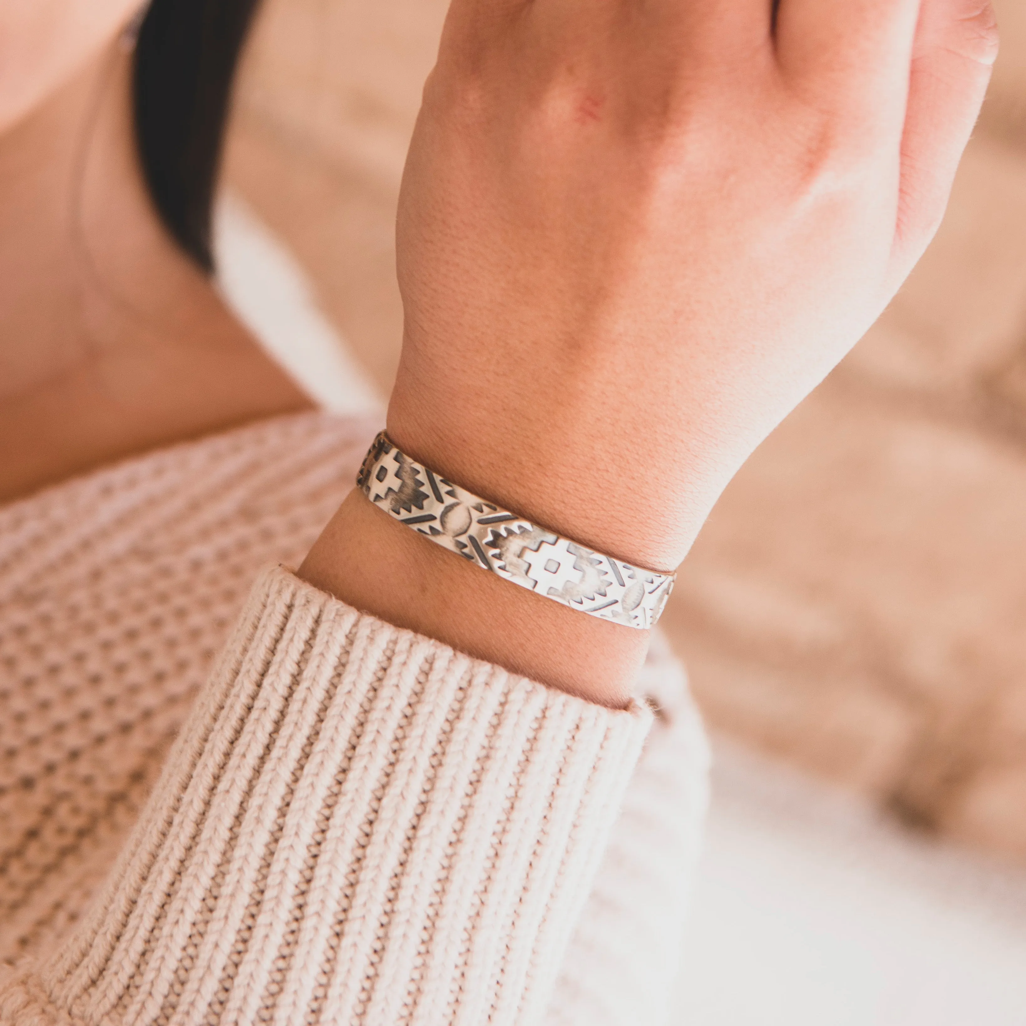SkyWeaver: Half Loom Cuff Bracelet
