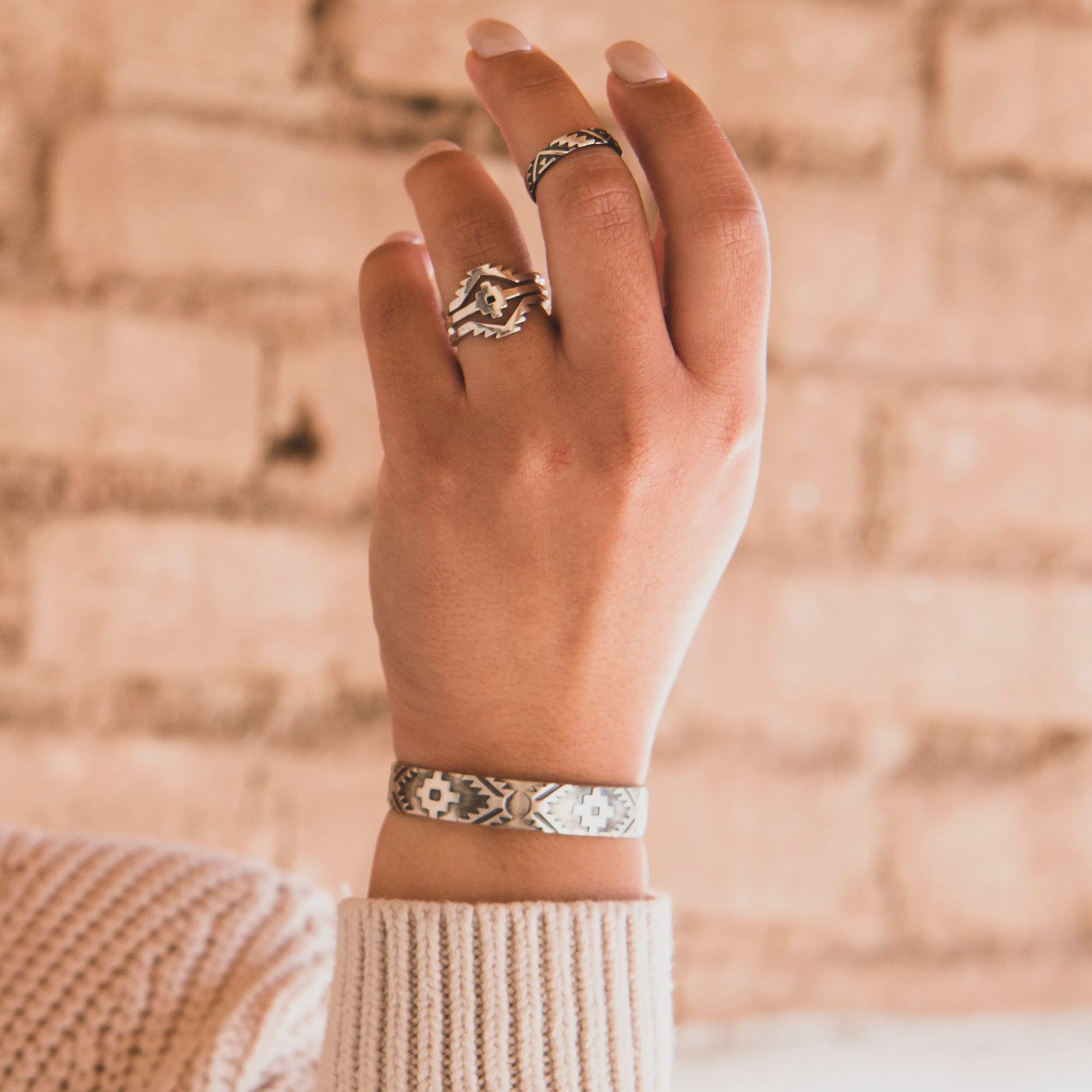 SkyWeaver: Half Loom Cuff Bracelet