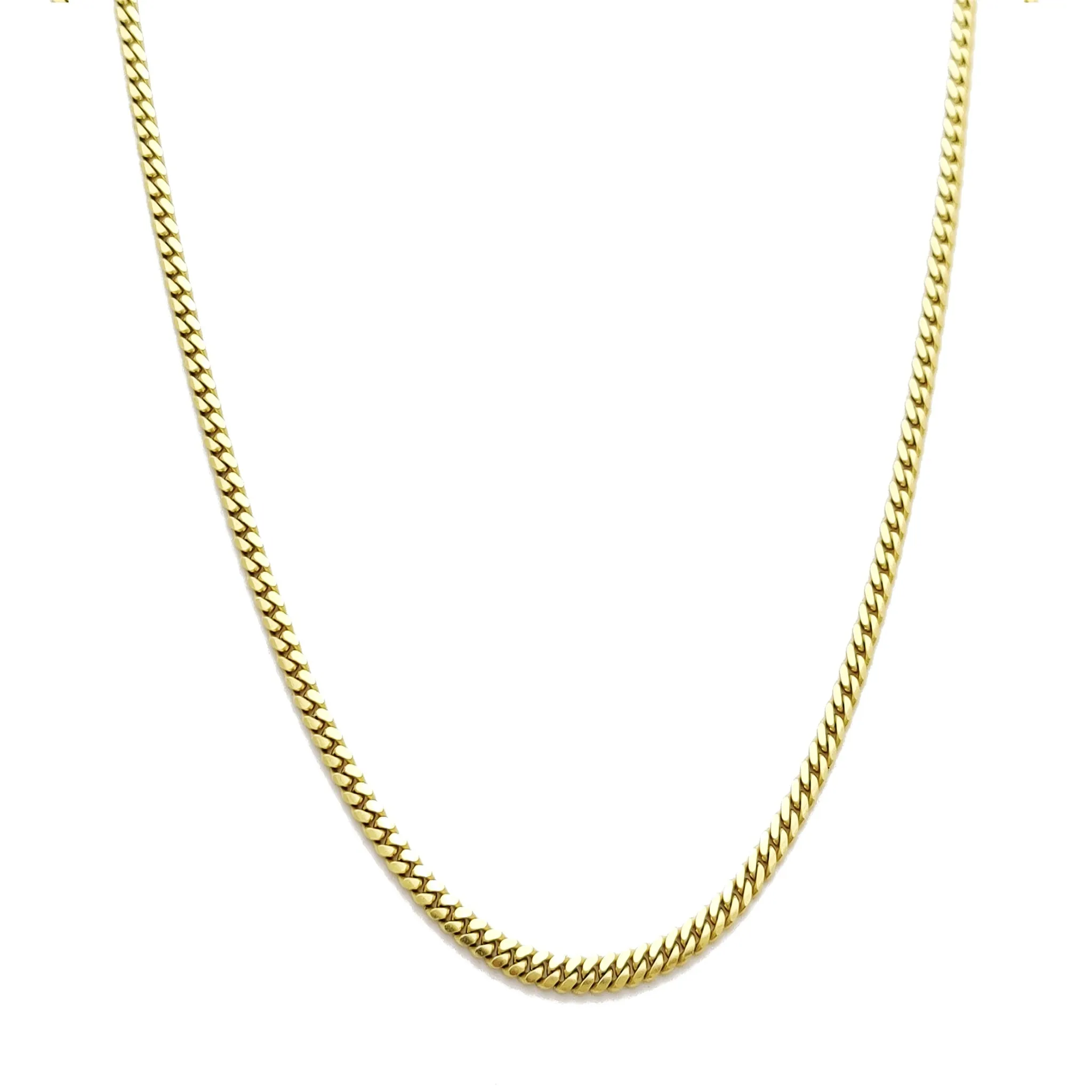 Solid Miami-Cuban Link Chain (14K Yellow Gold)