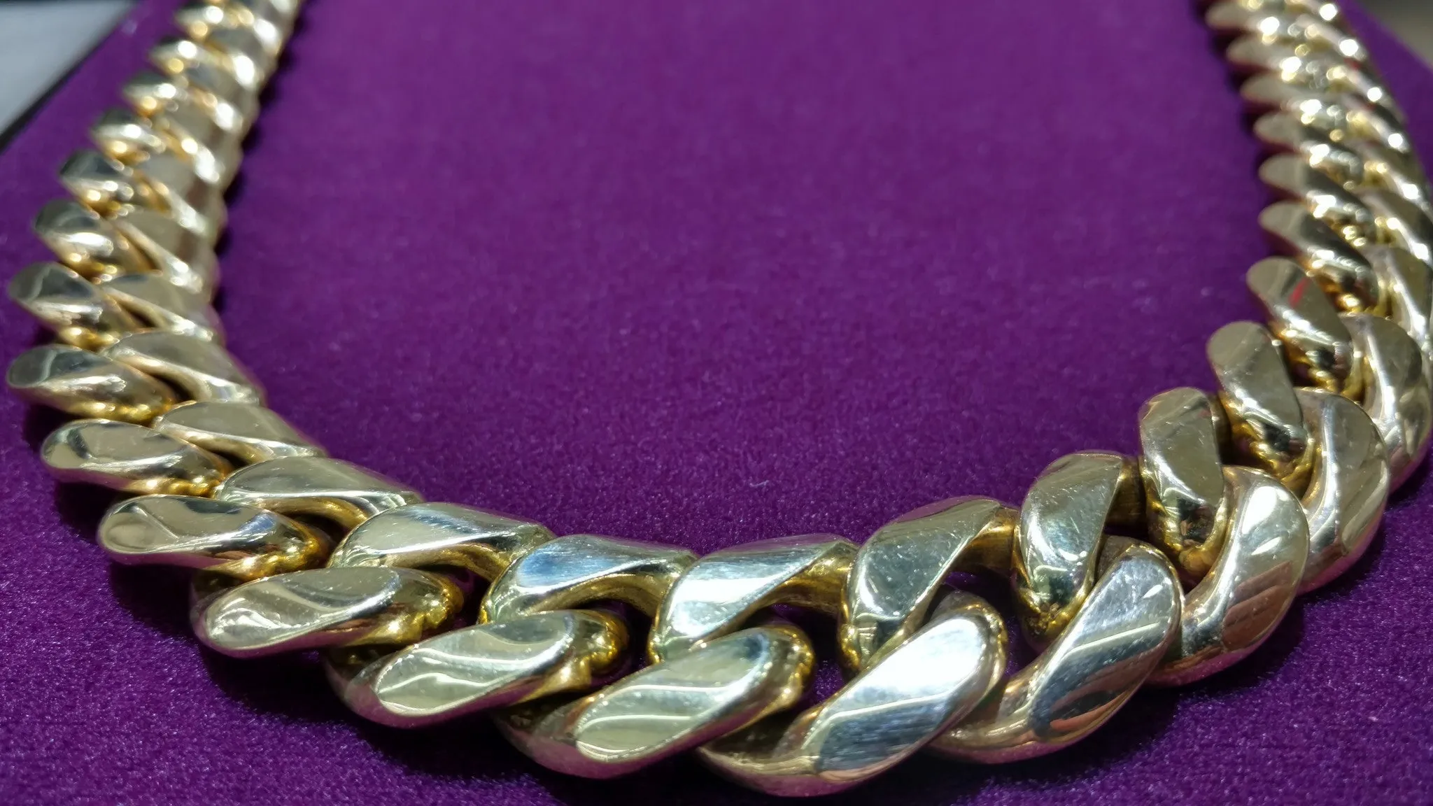 Solid Miami-Cuban Link Chain (14K Yellow Gold)