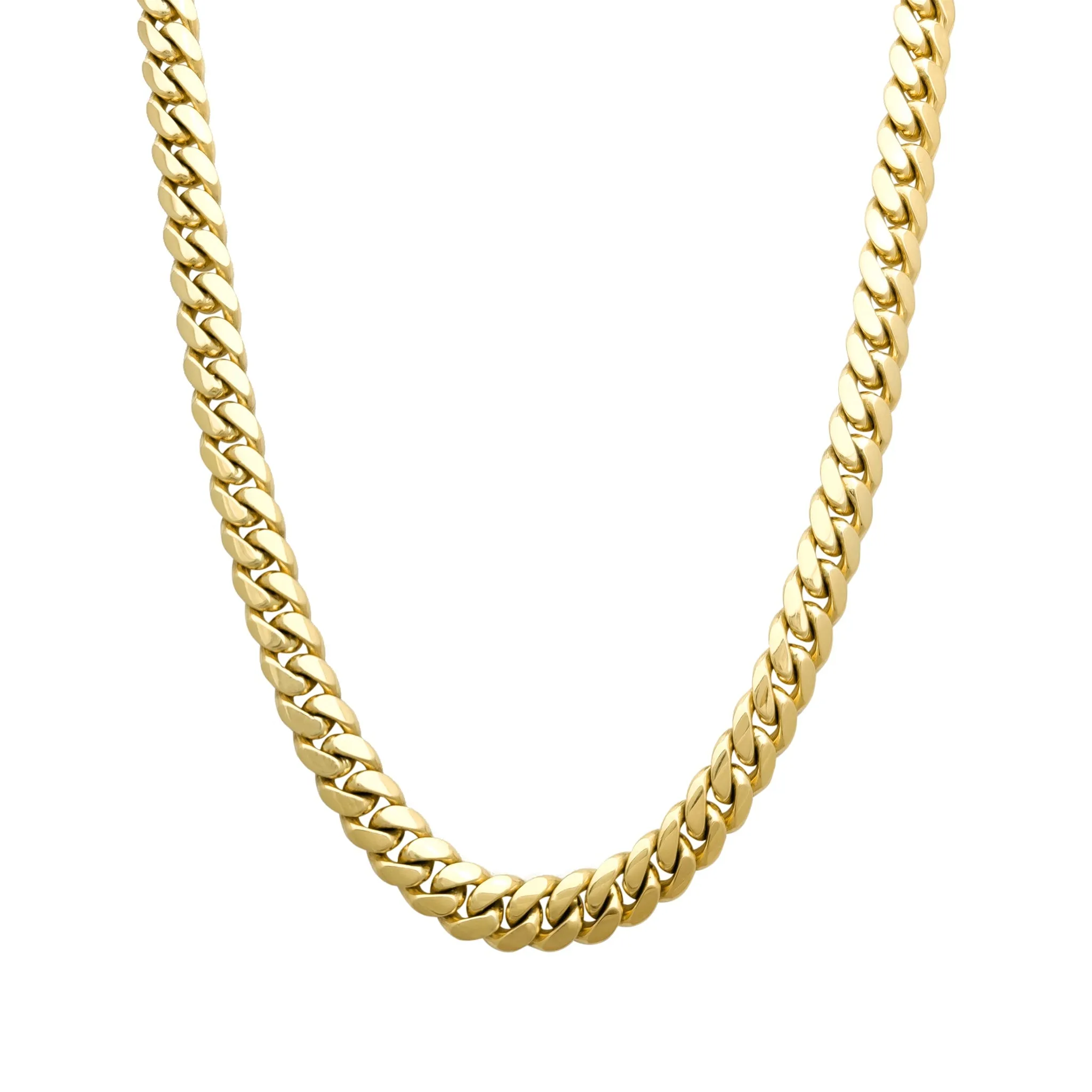 Solid Miami-Cuban Link Chain (14K Yellow Gold)