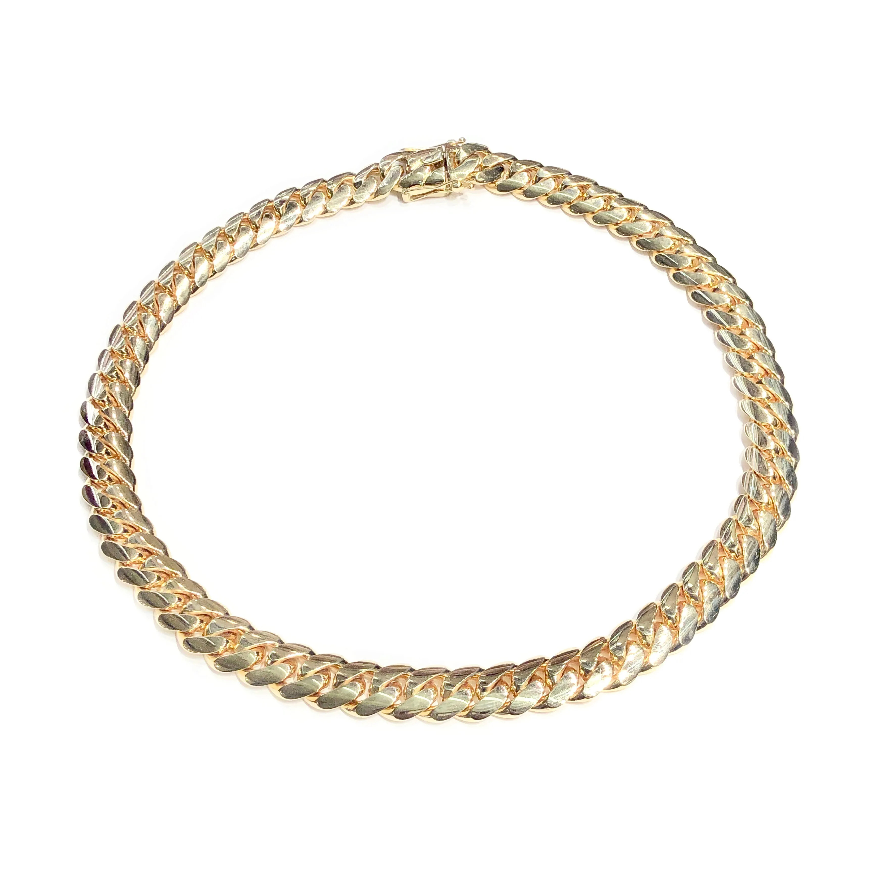 Solid Miami-Cuban Link Chain (14K Yellow Gold)