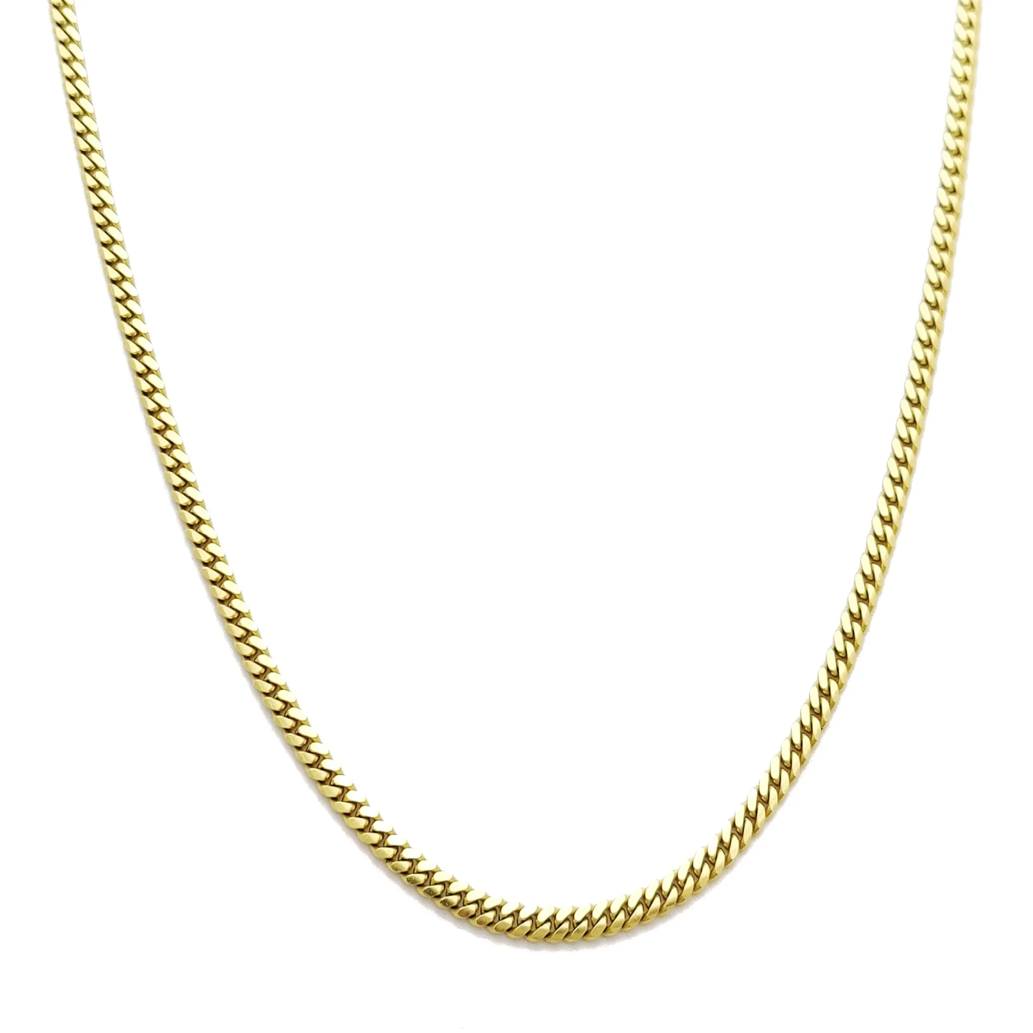 Solid Miami-Cuban Link Chain (14K Yellow Gold)