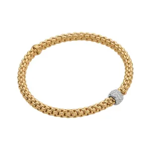 SOLO MEDIUM BRACELET WITH DIAMONDS