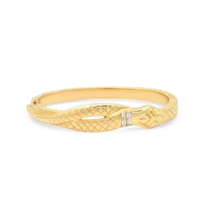 Sophia Serpent Diamond Baguette Bangle