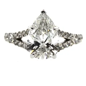 Split Shank Diamond Engagement Ring