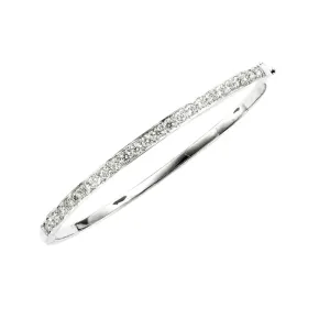 Stackable 2CTTW Diamond Bangle Bracelet