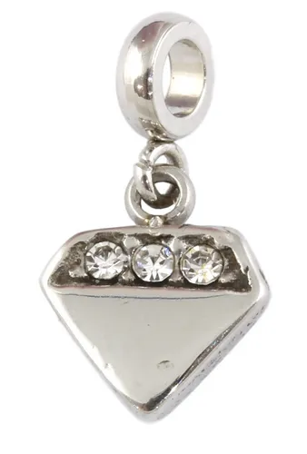 Stainless Steel Mini Diamond Charm
