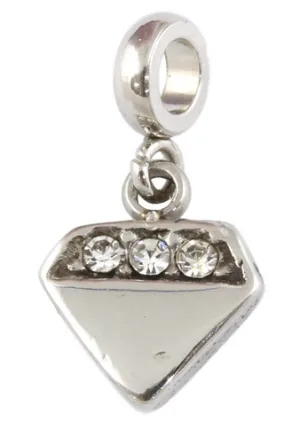 Stainless Steel Mini Diamond Charm