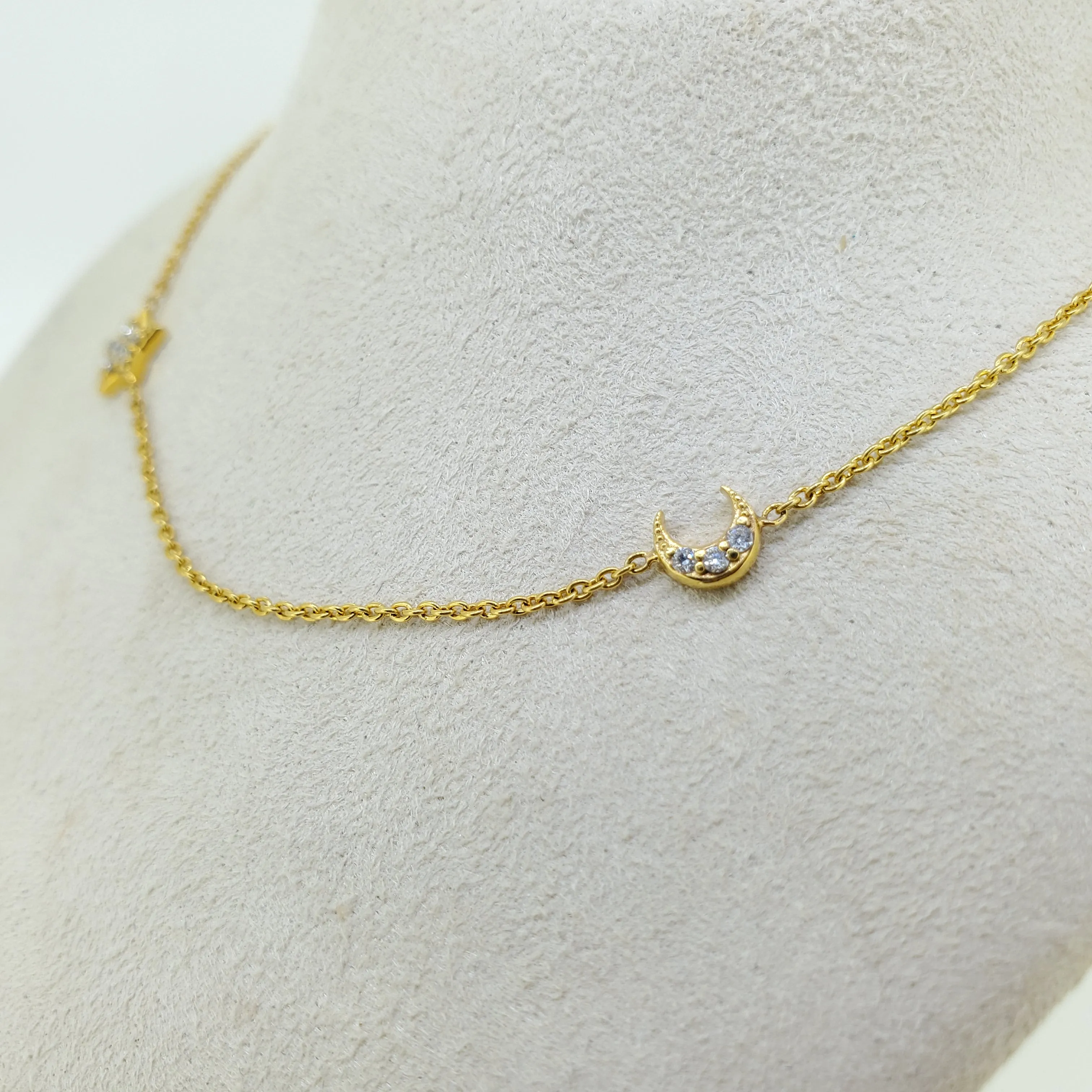 Star and Moon Necklace