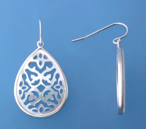 Sterling Silver Earrings with Mother of Pearl