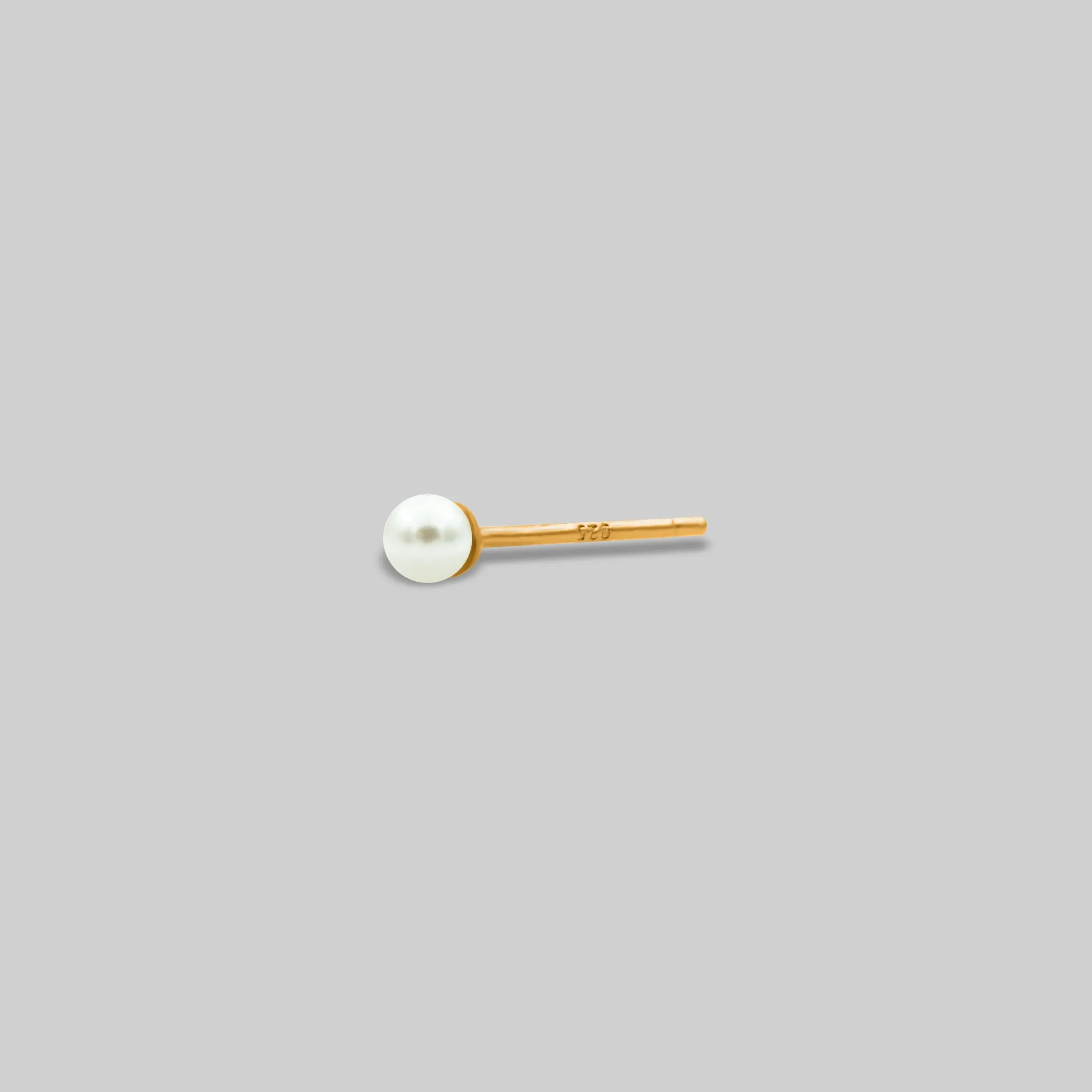 Sterling Silver Set of 4 Pearl Earrings