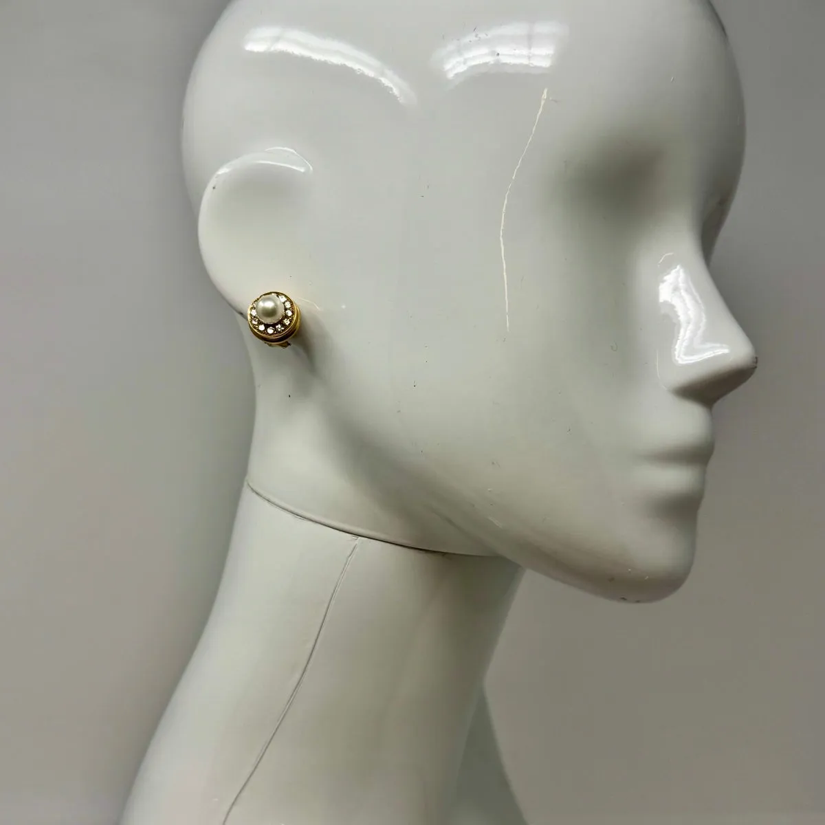 Susan Berman 18K Gold Diamond and Pearl Earrings