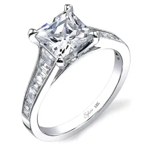 Sylvie Channel Set Diamond Engagement Ring