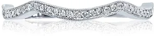 Tacori Contoured Diamond Pave Wedding Band