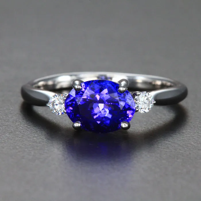 Tanzanite and Diamond Ring