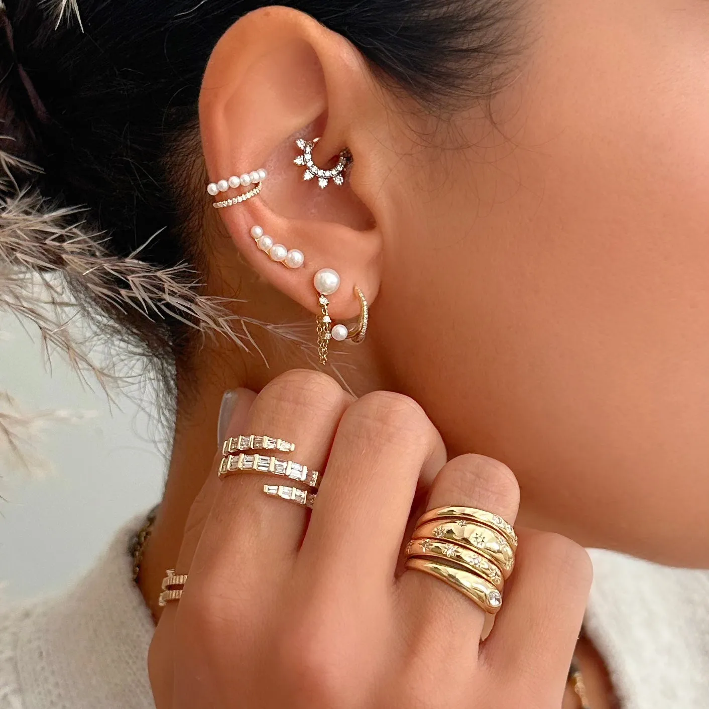 Tear Drop Studs