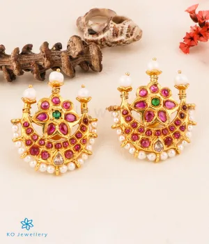 The Chandrodaya Silver Pearl Earrings