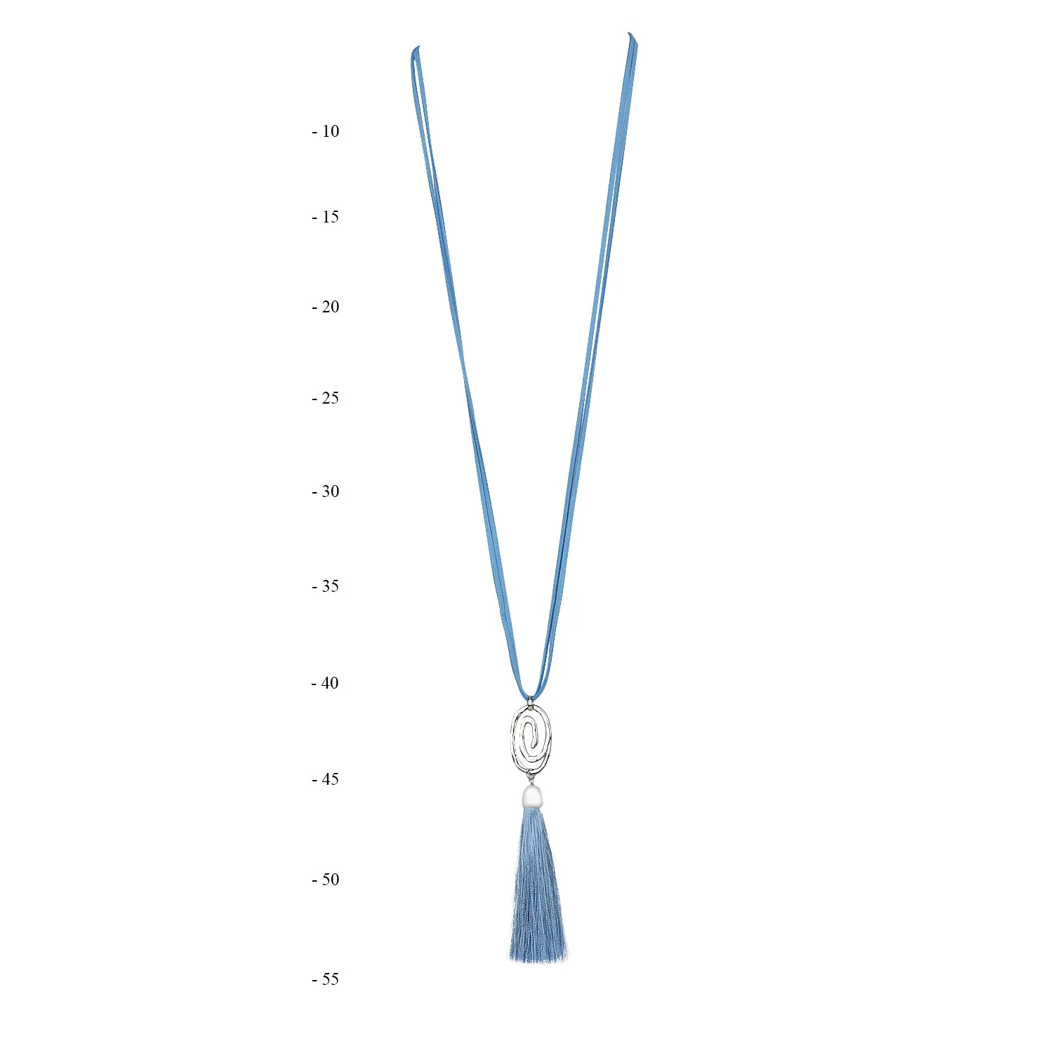 THSJ1208: French Blue:The Circle of Life Pendant Necklace