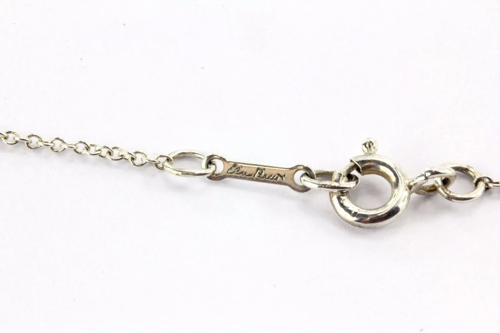 Tiffany & Co Sterling Silver Elsa Peretti Cross Pendant Necklace 20"