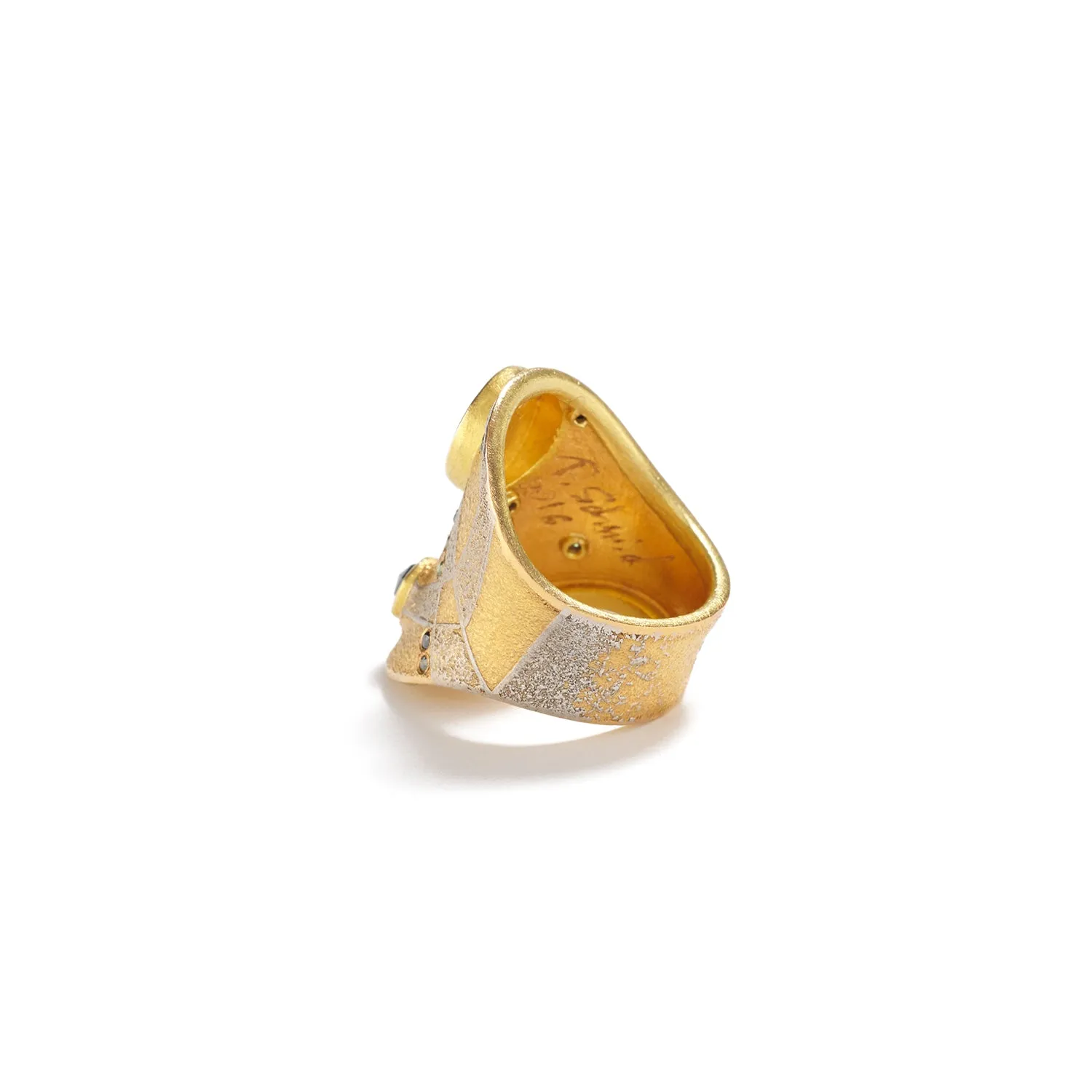 Trapiche Emerald Ring