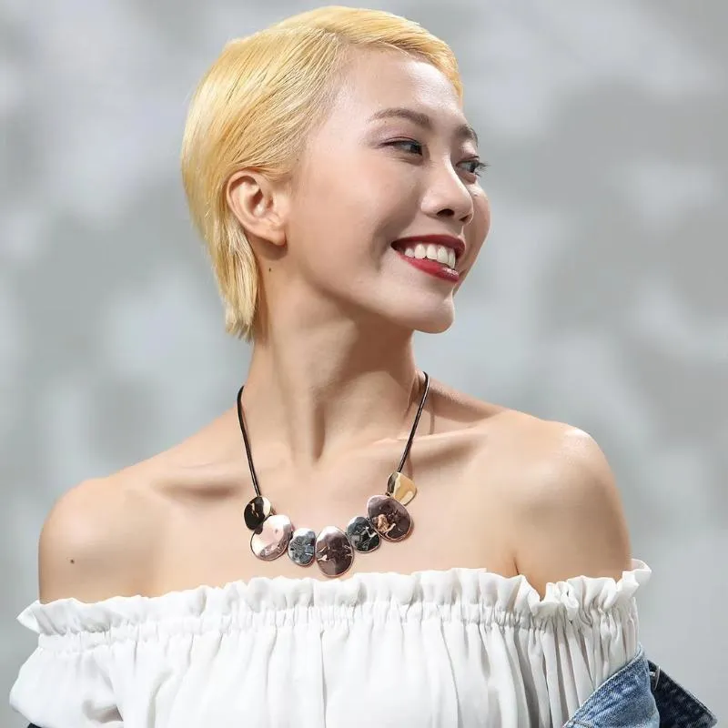 Trendy Chokers Necklaces for Women Jewelry Gold Color Goth Chain necklaces & pendants