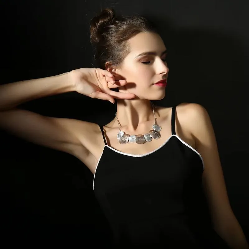 Trendy Chokers Necklaces for Women Jewelry Gold Color Goth Chain necklaces & pendants