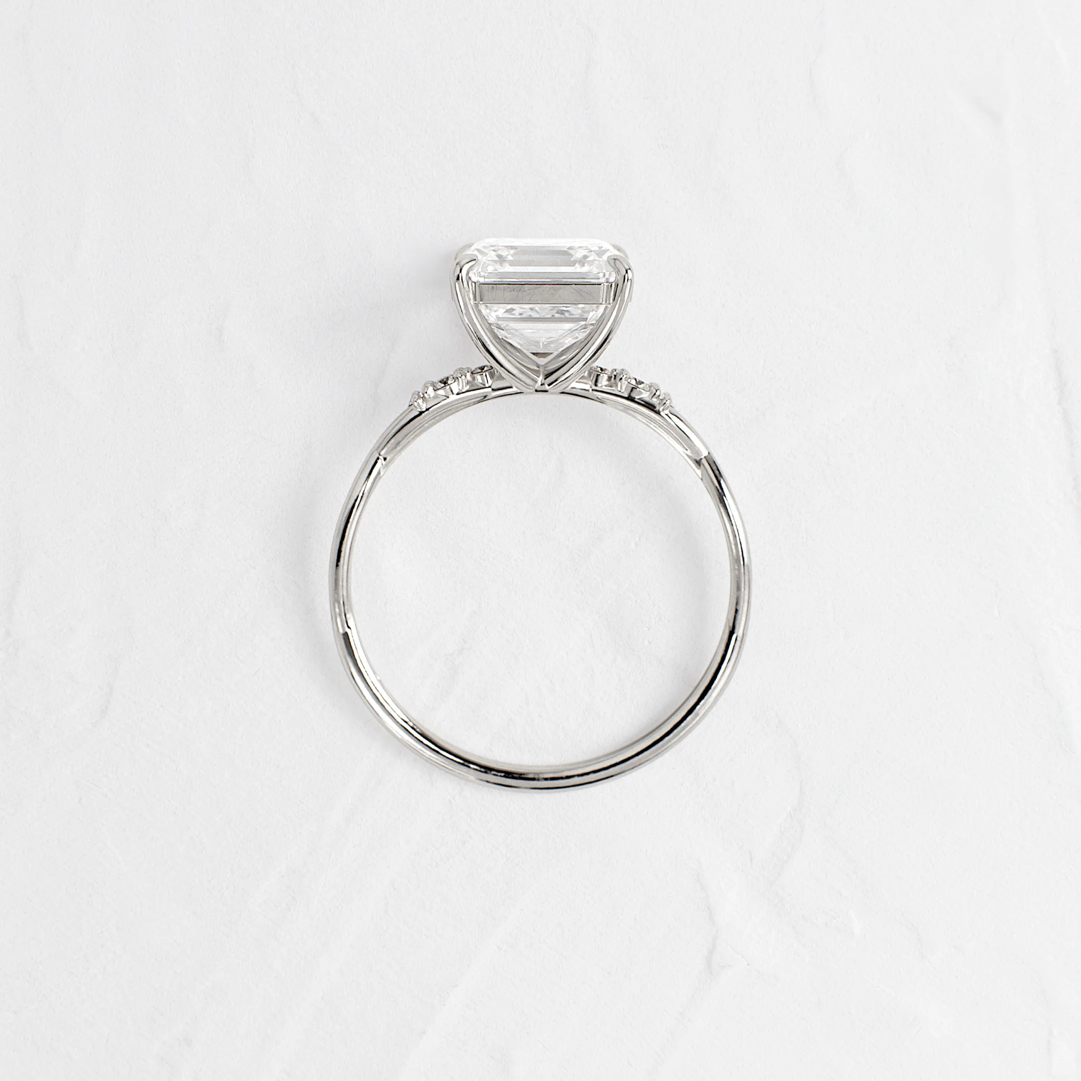 Trestle Ring, Asscher Cut