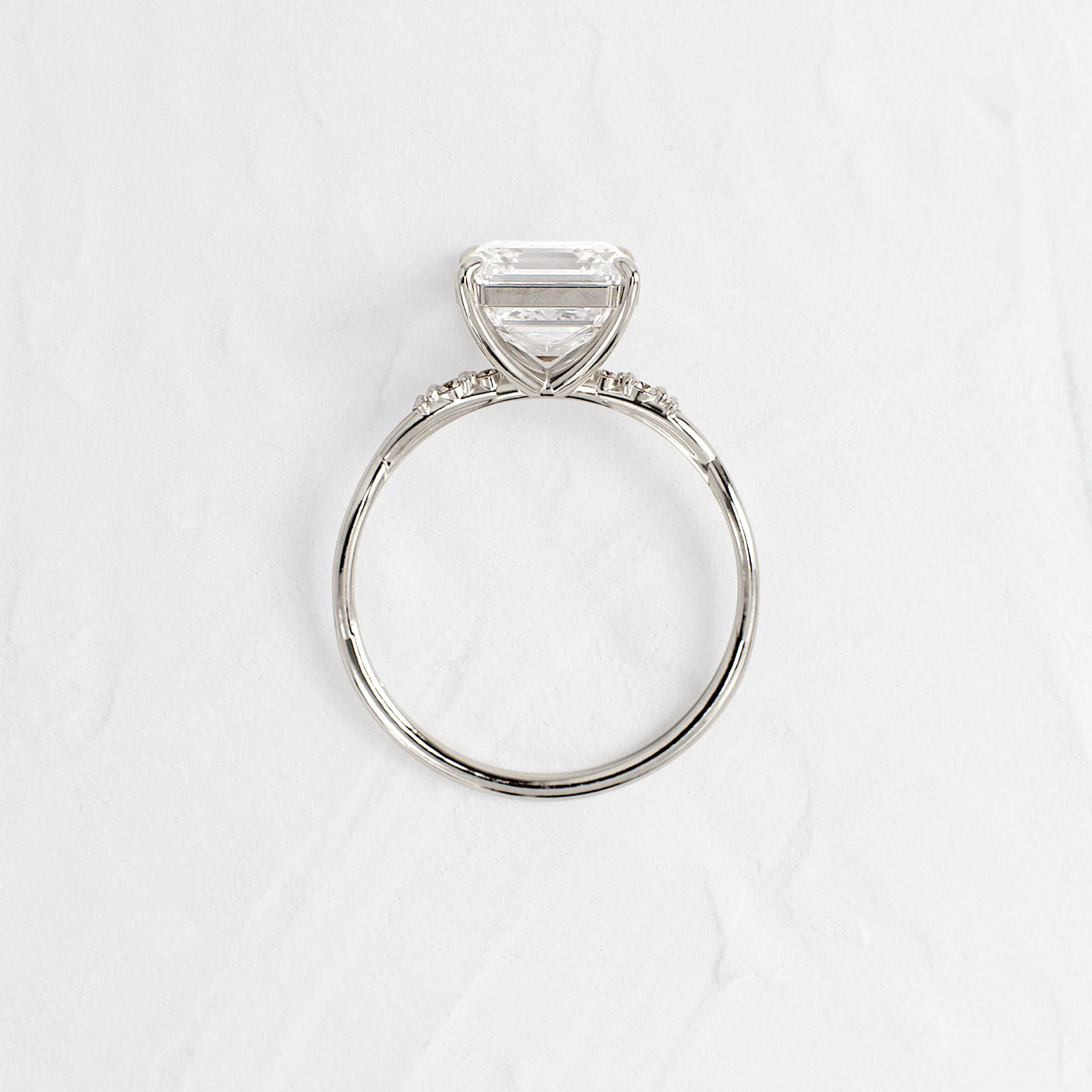Trestle Ring, Asscher Cut