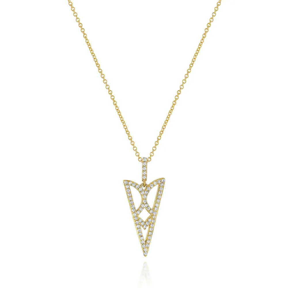 Triangle Pendant by KC Designs