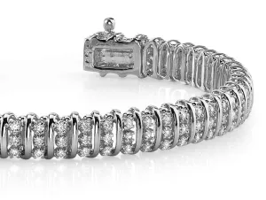 Triple Illusion Diamond Bracelet with 2.97 ct.(finished) 1.5mm