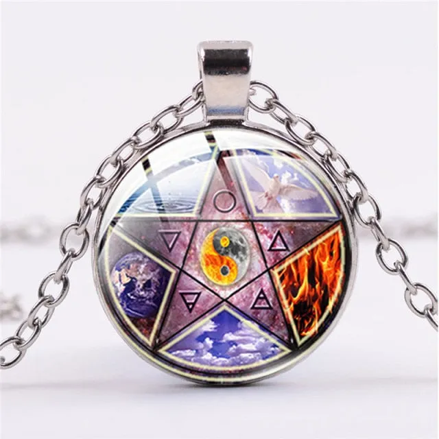 Triple Moon Goddess/ Tree of Life Necklace