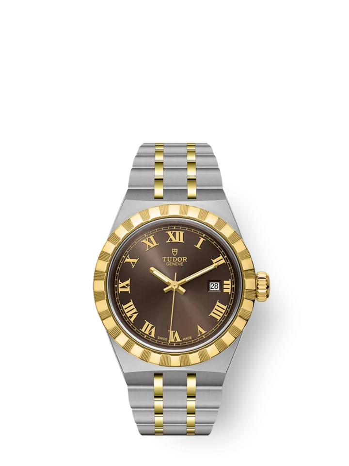 Tudor Royal, Stainless Steel and 18k Yellow Gold, 28mm, Ref# M28303-0008