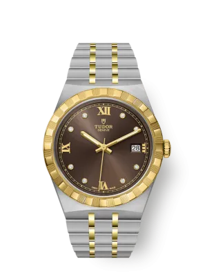 Tudor Royal, Stainless Steel and 18k Yellow Gold with Diamond-set, 38mm, Ref# M28503-0008