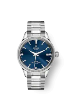 Tudor Style, Stainless Steel and Diamond-set 34mm, Ref# M12300-0012