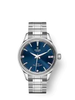 Tudor Style, Stainless Steel and Diamond-set 34mm, Ref# M12300-0012