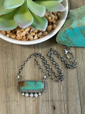 Turquoise Bar Necklace