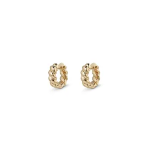 Twisted Rope Huggie Hoops